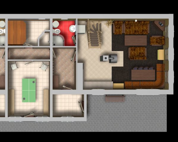 Apartmán  1 - půdorys